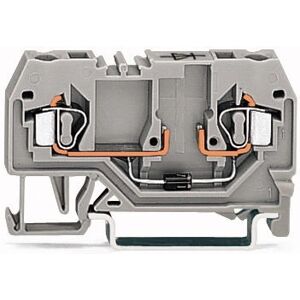 Wago 280-915/281-410 Terminalblok - 2P Grijs Wago 280-915/281-410 Terminalblok - 2P Grijs