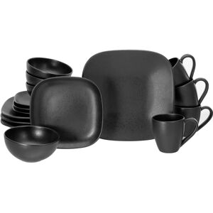 Creatable Magic Black Square Dinnerware Set - 16 pcs for 4 Creatable Magic Black Square Dinnerware Set - 16 pcs for 4