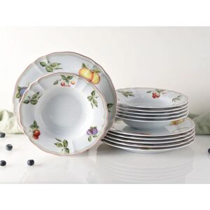 CREATABLE Flora Orchard 12-Piece Dinnerware Set - Fruit Decor CREATABLE Flora Orchard 12-Piece Dinnerware Set - Fruit Decor