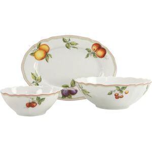 Creatable Flora Orchard Serving Set - White with Orchard Pattern Creatable Flora Orchard Serving Set - White with Orchard Pattern