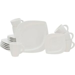 CREATABLE Melbourne Leaf-Shaped Porcelain Coffee Service - Coffee Set for 6 CREATABLE Melbourne Leaf-Shaped Porcelain Coffee Service - Coffee Set for 6