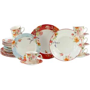 Creatable Crimson 30-teiliges Geschirr-Set - Bunt, Steingut Creatable Crimson 30-teiliges Geschirr-Set - Bunt, Steingut