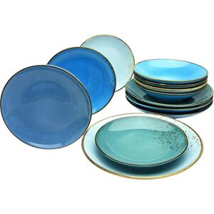 CREATABLE NATURE COLLECTION Aqua - 12-piece Dinnerware Set for 4 CREATABLE NATURE COLLECTION Aqua - 12-piece Dinnerware Set for 4