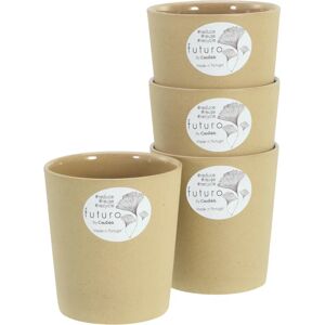CreaTable Futuro 500ml Juego de Vasos Beige - Menaje CreaTable Futuro 500ml Juego de Vasos Beige - Menaje
