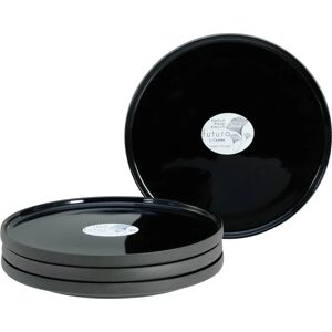 CREATABLE Futuro Dessertbord - 20cm, Zwart, Set van 4 CREATABLE Futuro Dessertbord - 20cm, Zwart, Set van 4