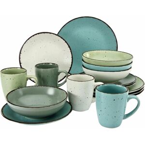 CreaTable Fashion Set di Piatti 16 Pezzi per 4 - Set di Piatti CreaTable Fashion Set di Piatti 16 Pezzi per 4 - Set di Piatti
