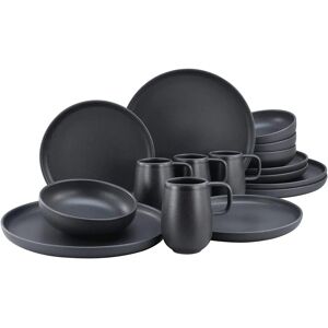 CreaTable Uno Black - 16-tlg. Geschirr-Set für 4 - Geschirr-Set CreaTable Uno Black - 16-tlg. Geschirr-Set für 4 - Geschirr-Set
