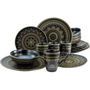 Ensemble de Vaisselle Mandala Gold Creatable - 16 Pièces pour 4 Personnes - Publicité Ensemble de Vaisselle Mandala Gold Creatable - 16 Pièces pour 4 Personnes - Publicité