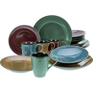 CREATABLE Marrakesch Service 16 Pièces - Coloré, Bord Vintage - Publicité CREATABLE Marrakesch Service 16 Pièces - Coloré, Bord Vintage - Publicité