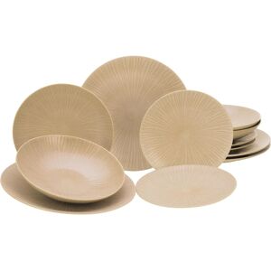 Juego de vajilla Vesuvio Sand 12 piezas - Juego de Platos Juego de vajilla Vesuvio Sand 12 piezas - Juego de Platos