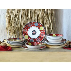 Service de vaisselle CreaTable Sumaya 18 pièces - Motifs Mandala - Publicité Service de vaisselle CreaTable Sumaya 18 pièces - Motifs Mandala - Publicité