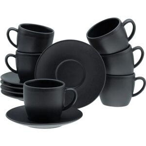 Creatable Soft Touch Black Cappuccino Tassen Set - 12 Stück Creatable Soft Touch Black Cappuccino Tassen Set - 12 Stück