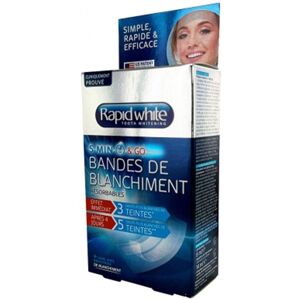 RAPID WHITE Bandes de blanchiment mentholées - Surlignage des dents - Publicité RAPID WHITE Bandes de blanchiment mentholées - Surlignage des dents - Publicité
