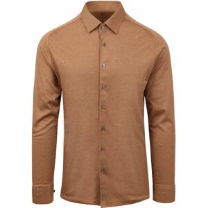 Desoto Slim-Fit Braune Baumwollhemd - Hemd Desoto Slim-Fit Braune Baumwollhemd - Hemd