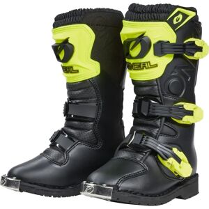 Oneal Rider Neon Yellow Motocross Boots - Unisex, Size 34 Oneal Rider Neon Yellow Motocross Boots - Unisex, Size 34