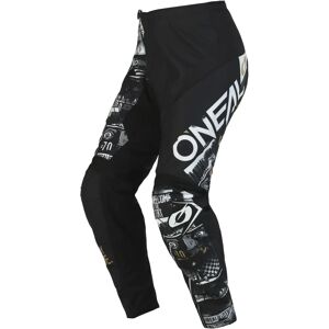 Oneal Element Attack Youth Motocross Pants - Black White - Motocross Pants Oneal Element Attack Youth Motocross Pants - Black White - Motocross Pants