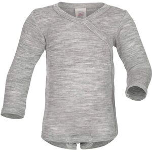 Engel Bio-Babybody - 62/68 - Wolle Seide - Hellgrau Engel Bio-Babybody - 62/68 - Wolle Seide - Hellgrau