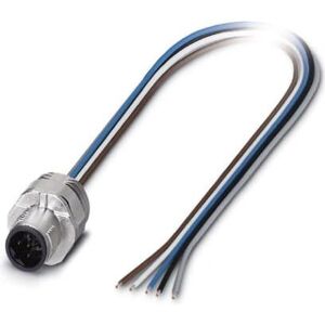 Phoenix Contact 1520026 Draadconnector - M12, 5-polig, Zilver Phoenix Contact 1520026 Draadconnector - M12, 5-polig, Zilver
