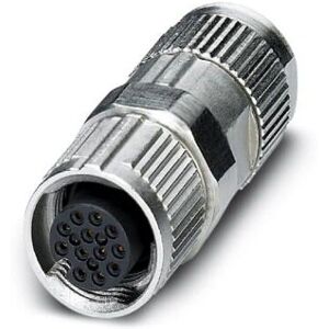 Phoenix Contact 1559631 Wire Connector - 12-pin M12 - Black/Silver Phoenix Contact 1559631 Wire Connector - 12-pin M12 - Black/Silver