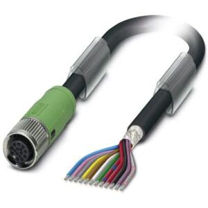 Phoenix Contact 1430129 Sensor/Actuator Cable - 1.5m, 12-pin, Black Phoenix Contact 1430129 Sensor/Actuator Cable - 1.5m, 12-pin, Black