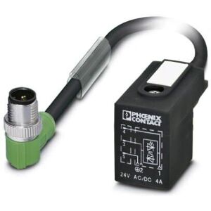 Phoenix Contact 1435344 Sensor/aktuatorkabel - 0,6m M12 Sort Phoenix Contact 1435344 Sensor/aktuatorkabel - 0,6m M12 Sort