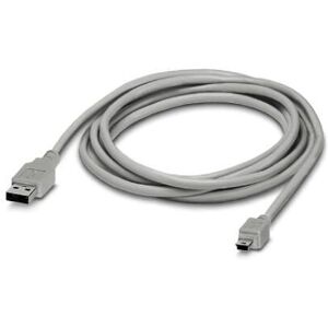Phoenix Contact USB Cable - 3M - Gray - USB 2.0 Phoenix Contact USB Cable - 3M - Gray - USB 2.0