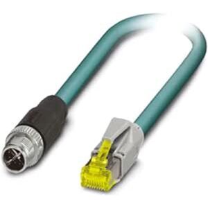 Phoenix Contact Ethernet Cable - 20m, IP65, 8-pin M12, RJ45, Cat6A, Blue Phoenix Contact Ethernet Cable - 20m, IP65, 8-pin M12, RJ45, Cat6A, Blue