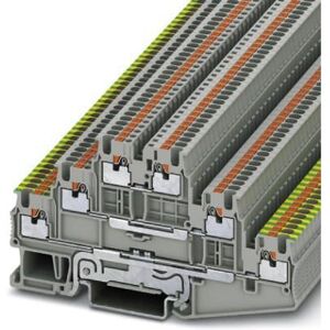 Bloc de jonction triple Phoenix Contact PT 1.5/S-PE/L/L - Gris - Publicité Bloc de jonction triple Phoenix Contact PT 1.5/S-PE/L/L - Gris - Publicité