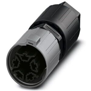 Phoenix Contact 1403782 Wire Connector - QUICKON - 4 Poles - Black, Grey Phoenix Contact 1403782 Wire Connector - QUICKON - 4 Poles - Black, Grey