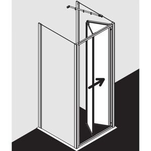 Kermi Ibiza 2000 Porte pliable de douche - Verre de sécurité, Argent mat - Publicité Kermi Ibiza 2000 Porte pliable de douche - Verre de sécurité, Argent mat - Publicité