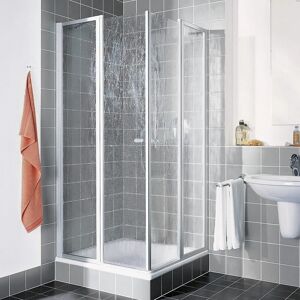 Kermi Nova 2000 Hoekinstap - 2-delig 100x185cm - Zilver Mat Glans Douche Kermi Nova 2000 Hoekinstap - 2-delig 100x185cm - Zilver Mat Glans Douche