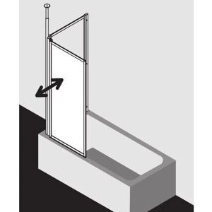 Ecran de Douche Kermi Vario 2000 - Argent Mat, 701-717mm, 1400mm - Publicité Ecran de Douche Kermi Vario 2000 - Argent Mat, 701-717mm, 1400mm - Publicité