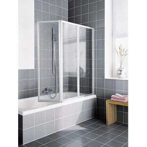 Paroi de baignoire pliante Kermi Vario 2000 - 3 volets, Argent mat, 140cm - Publicité Paroi de baignoire pliante Kermi Vario 2000 - 3 volets, Argent mat, 140cm - Publicité
