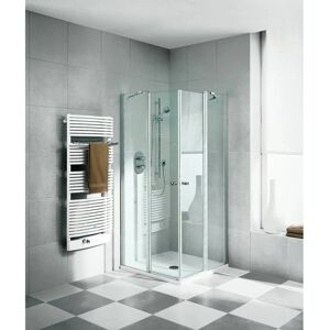 Kermi Ibiza 2000 Hoekinloop - Swingdeur - Zilverkleurig Matglanz - 75cm x 185cm - Douchedeur Kermi Ibiza 2000 Hoekinloop - Swingdeur - Zilverkleurig Matglanz - 75cm x 185cm - Douchedeur