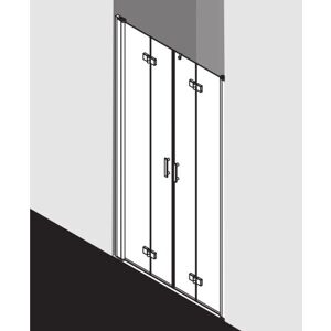 Kermi Diga - Porte de Douche en Niche - Argent Brillant - Verre de Sécurité - Publicité Kermi Diga - Porte de Douche en Niche - Argent Brillant - Verre de Sécurité - Publicité