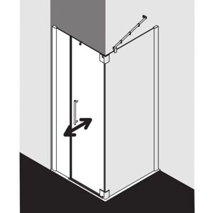 Porte de Douche Argentée Anodisée Kermi Pasa XP - Douche - Publicité Porte de Douche Argentée Anodisée Kermi Pasa XP - Douche - Publicité