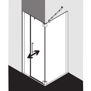Porte de douche Kermi Pasa XP Argent Brillant - Porte de Douche - Publicité Porte de douche Kermi Pasa XP Argent Brillant - Porte de Douche - Publicité