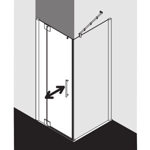 Porte de Douche Kermi Marque PX1WL en Aluminium Anodisé - 1850mm de Hauteur - Publicité Porte de Douche Kermi Marque PX1WL en Aluminium Anodisé - 1850mm de Hauteur - Publicité