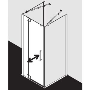 Porte de douche Kermi Marque PX1WL Argent anodisé 8mm Verre de sécurité - Publicité Porte de douche Kermi Marque PX1WL Argent anodisé 8mm Verre de sécurité - Publicité