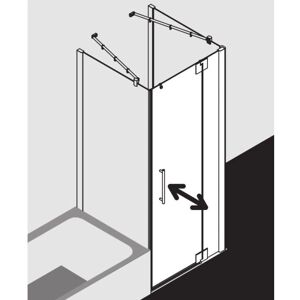 Porte de douche Pasa XP battante avec panneau fixe - Porte de douche - Publicité Porte de douche Pasa XP battante avec panneau fixe - Porte de douche - Publicité