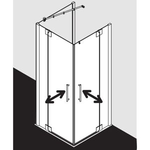 Kermi Pasa XP Entrée d'angle - Cabine de Douche en Verre - 1850mm - Publicité Kermi Pasa XP Entrée d'angle - Cabine de Douche en Verre - 1850mm - Publicité
