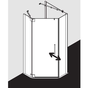 Kermi Argent Matence Enceinte de Douche Pentagone - Publicité Kermi Argent Matence Enceinte de Douche Pentagone - Publicité