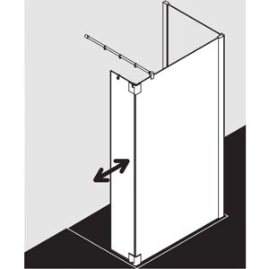 Kermi Pasa XP Enclosure Walk-In en Argent Hochglanz - Publicité Kermi Pasa XP Enclosure Walk-In en Argent Hochglanz - Publicité