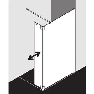 Paroi de douche Kermi Pasa XP - 120x200cm, Argent, Verre trempé - Publicité Paroi de douche Kermi Pasa XP - 120x200cm, Argent, Verre trempé - Publicité