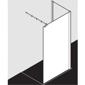 Kermi Pasa XP Mur Walk-In - Argent Mat, Stabilisation 90°, 2000mm H - Publicité Kermi Pasa XP Mur Walk-In - Argent Mat, Stabilisation 90°, 2000mm H - Publicité