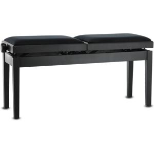 GEWA Piano Bank Deluxe Dubbel Mat zwart - Piano Bank GEWA Piano Bank Deluxe Dubbel Mat zwart - Piano Bank
