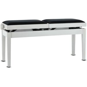 GEWA Piano Bank Deluxe Dubbel mat wit - Pianobank GEWA Piano Bank Deluxe Dubbel mat wit - Pianobank