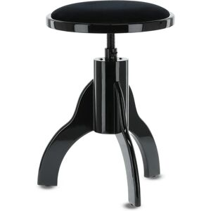 GEWA Deluxe Fotel do pianina - Regulowany, Czarny, Drewno lite GEWA Deluxe Fotel do pianina - Regulowany, Czarny, Drewno lite