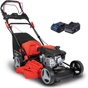 Tondeuse autotractée Scheppach MS150-46E 46cm - Essence 150cc - 2700W - Publicité Tondeuse autotractée Scheppach MS150-46E 46cm - Essence 150cc - 2700W - Publicité