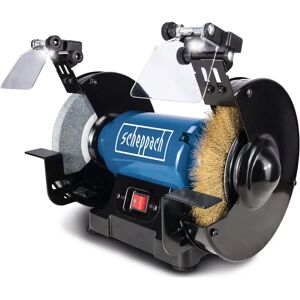 Scheppach Double Meule - SM200LB - Puissant 500W, Bleu, Compacte - Publicité Scheppach Double Meule - SM200LB - Puissant 500W, Bleu, Compacte - Publicité